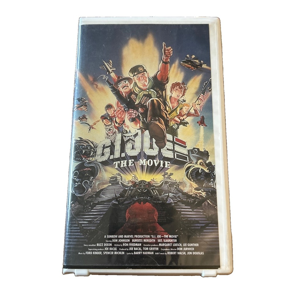GI Joe The Movie VHS Clamshell Rhino Vintage 80s Cartoon